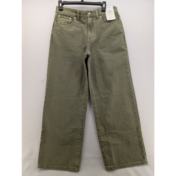 NWT Madewell The Perfect Vintage Wide-Leg Crop Jean  in Faded Fatigue size 28 - Picture 5 of 10